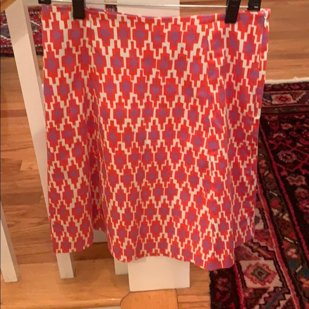 Patterned Lesley Evers A Line skirt